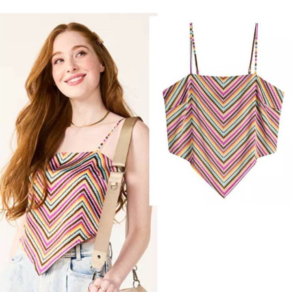 SO Women Smocked Elastic‎ Back Scarf Top